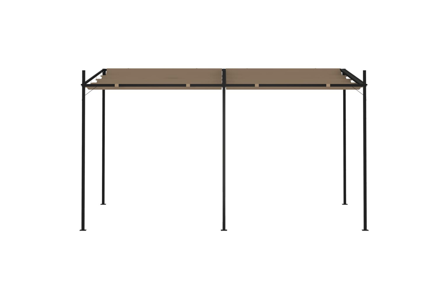 vidaXL 313630 Gazebo With Retractable Roof 400x300x233cm Taupe