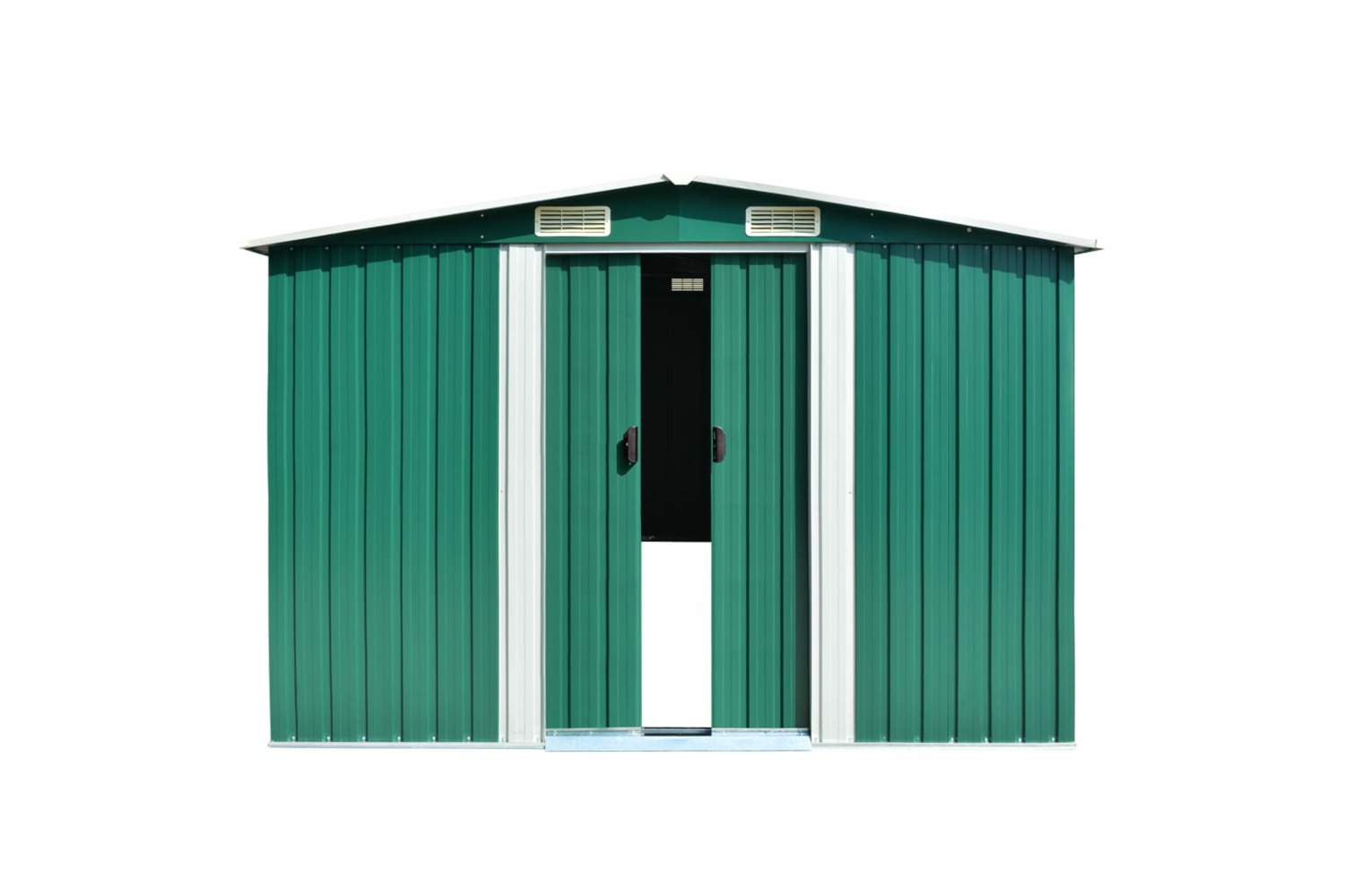 vidaXL 143340 Garden Shed 257x298x178cm Metal Green