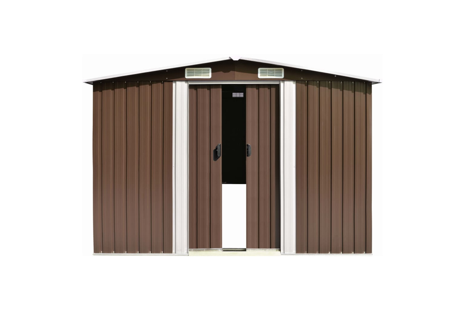 vidaXL 47035 Garden Shed Brown 257x779x181cm Galvanised Steel