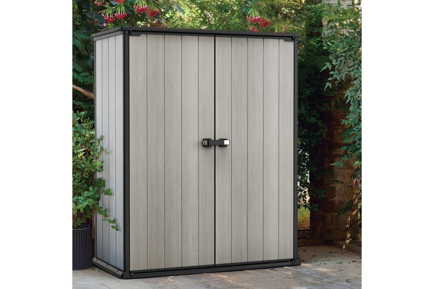Keter 432437 Garden Storage Cabinet High-store Plus Grey