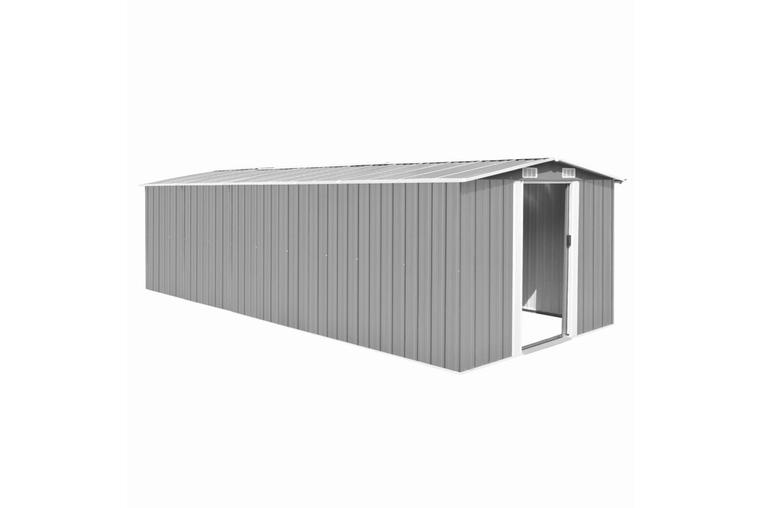 Vidaxl 143353 Garden Shed 257x580x181 Cm Metal Grey