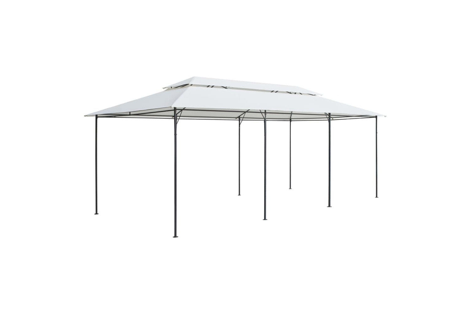vidaXL 310072 Gazebo 600x298x270cm White 180g/m²