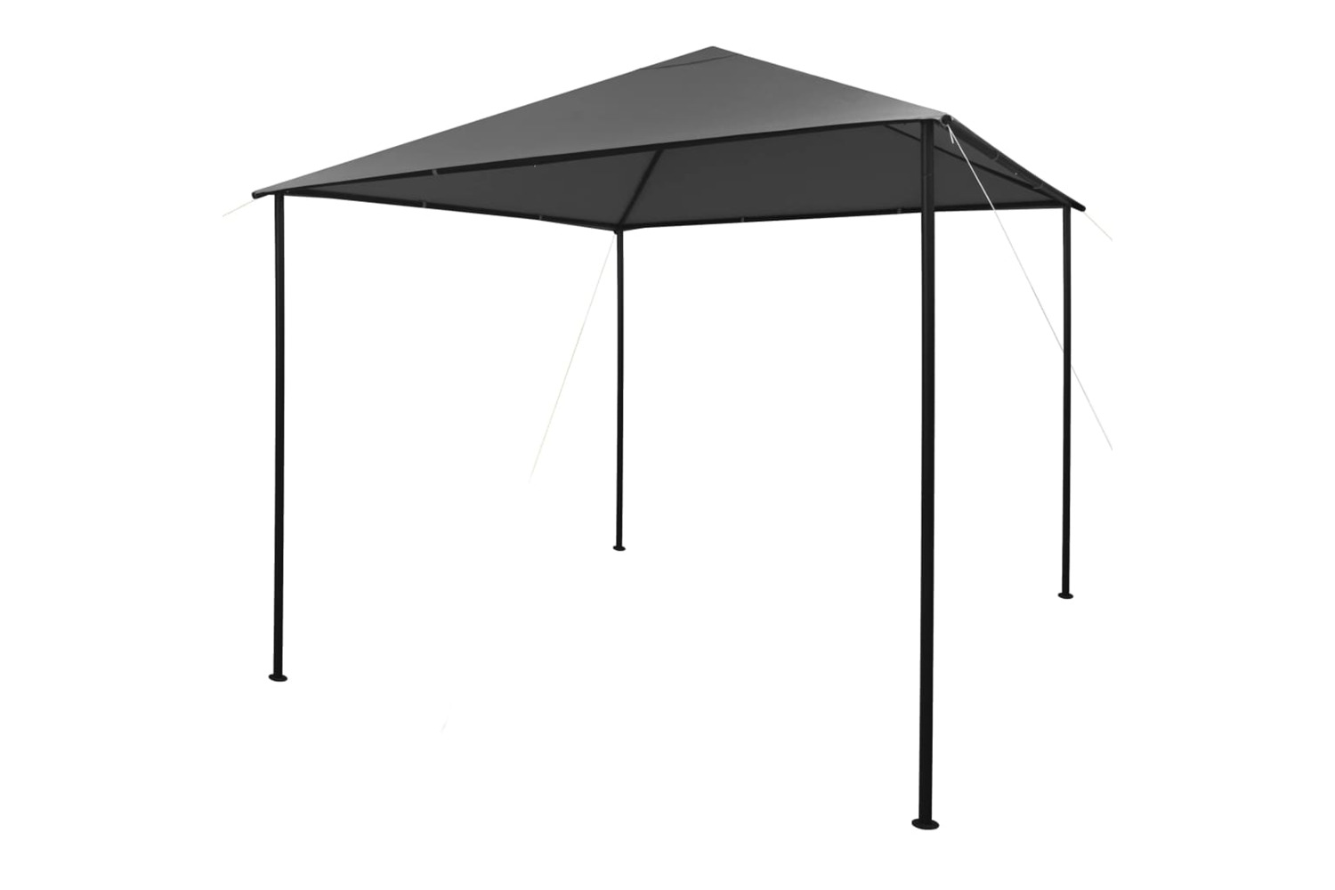 vidaXL 312240 Gazebo 3x3 M Anthracite Fabric And Steel 180 G/m²