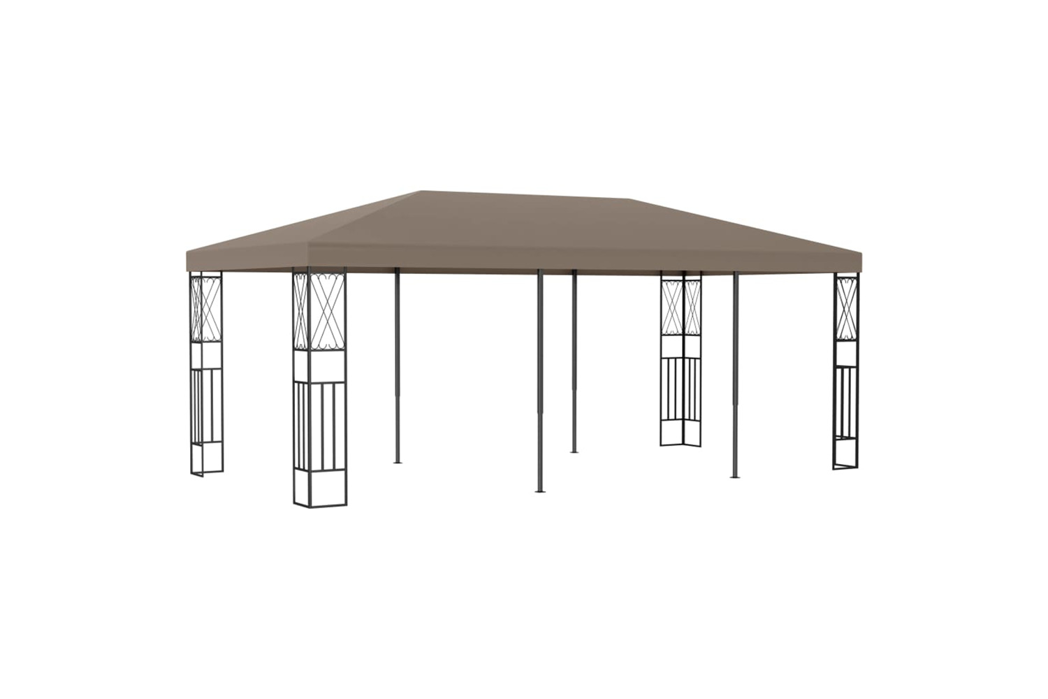 vidaXL 312271 Gazebo 6x3 M Taupe Fabric