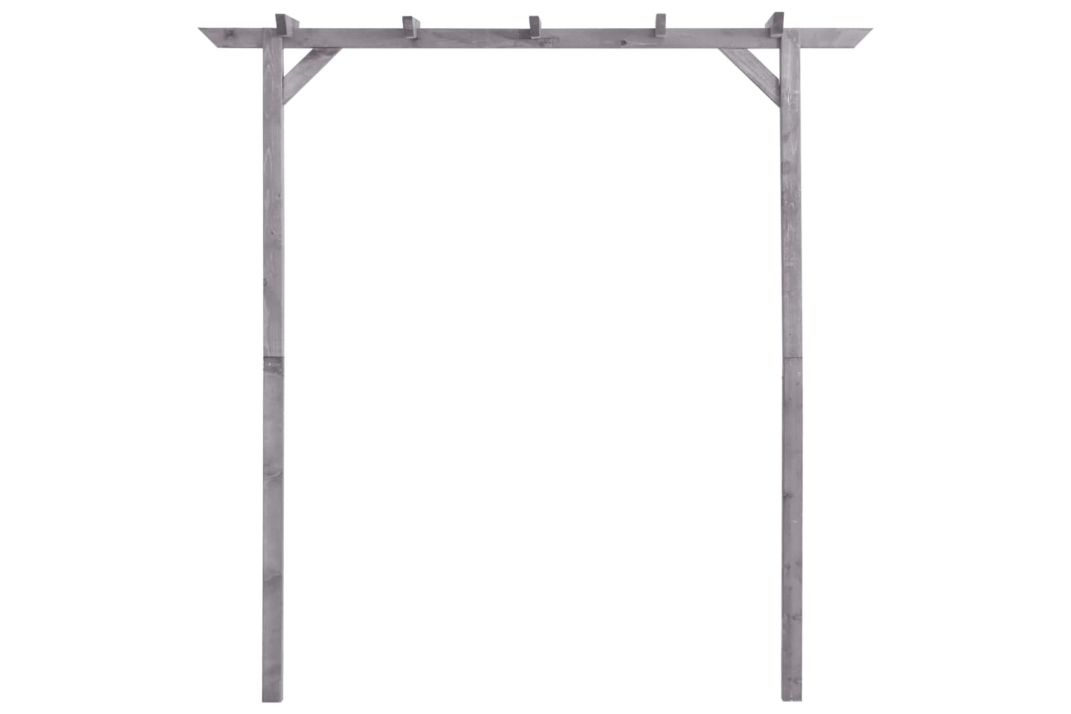 vidaXL 313567 Garden Pergola Grey 200x40x205cm Impregnated Pinewood