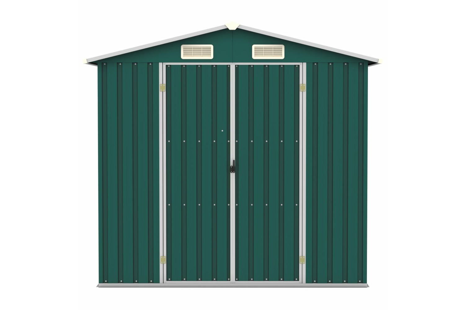 vidaXL 46297 Garden Shed Green 205x129x183cm Galvanised Steel