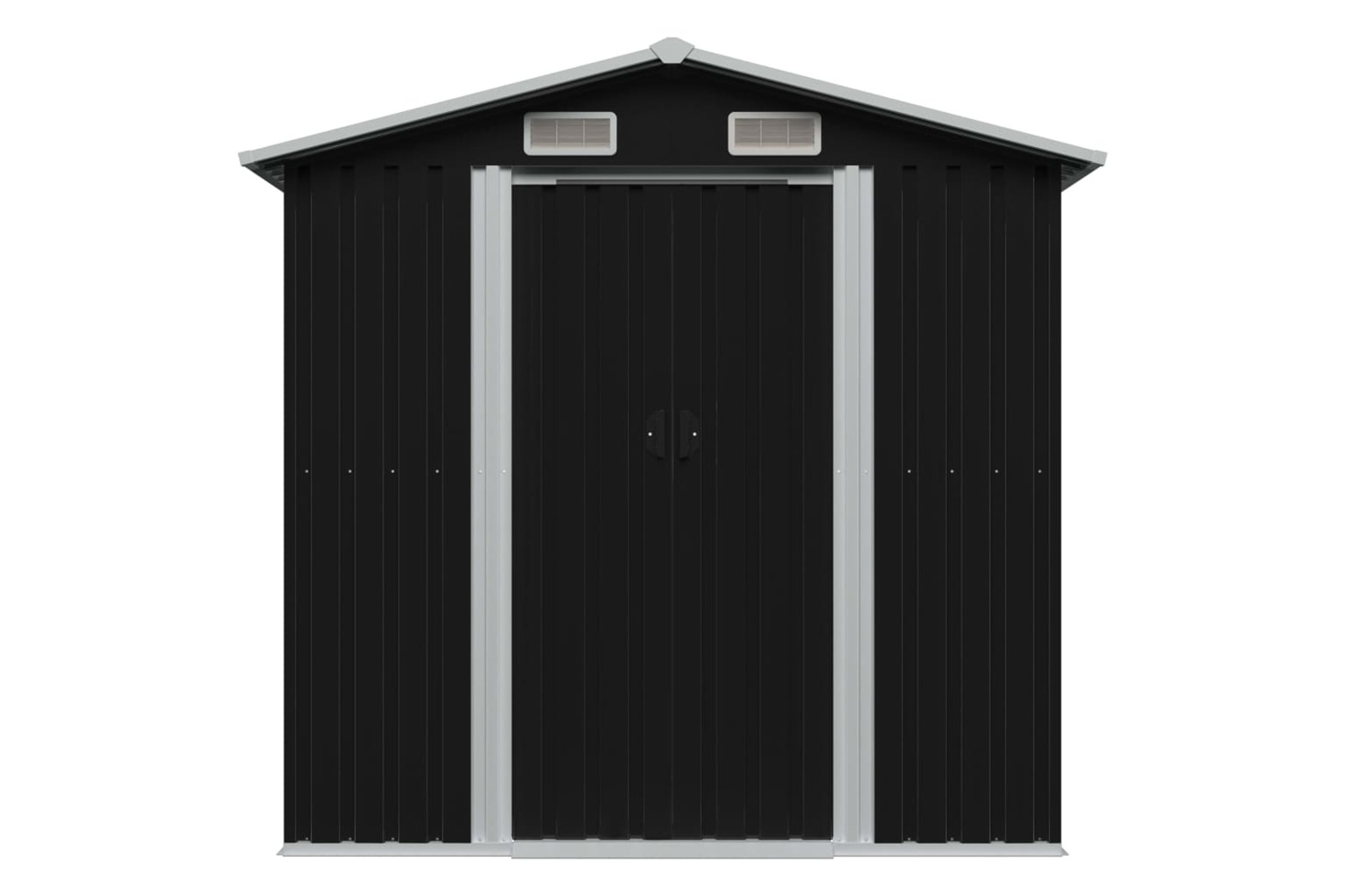 vidaXL 47028 Garden Storage Shed Anthracite Steel 204x132x186cm