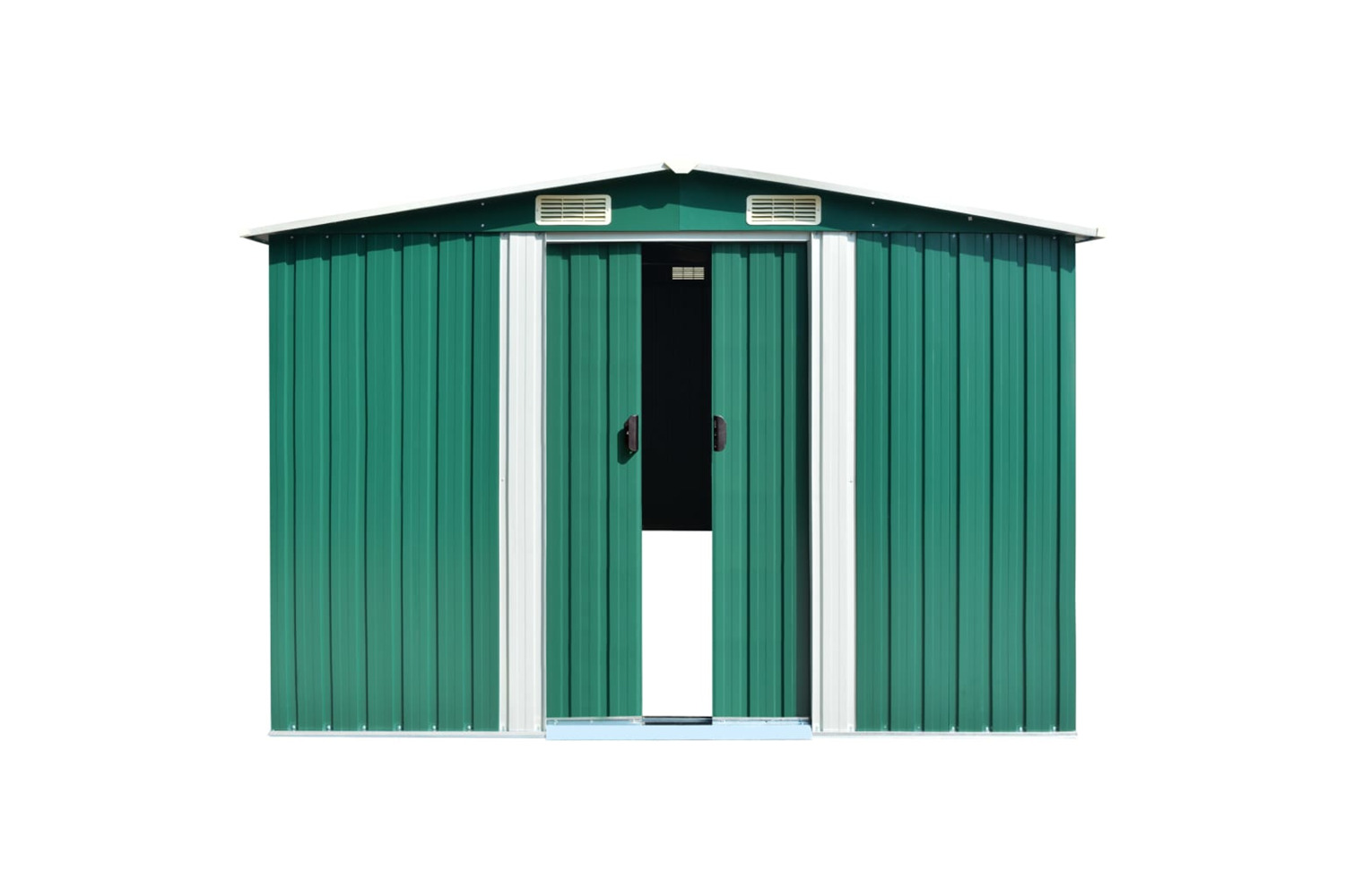vidaXL 47032 Garden Shed Green 257x779x181cm Galvanised Steel