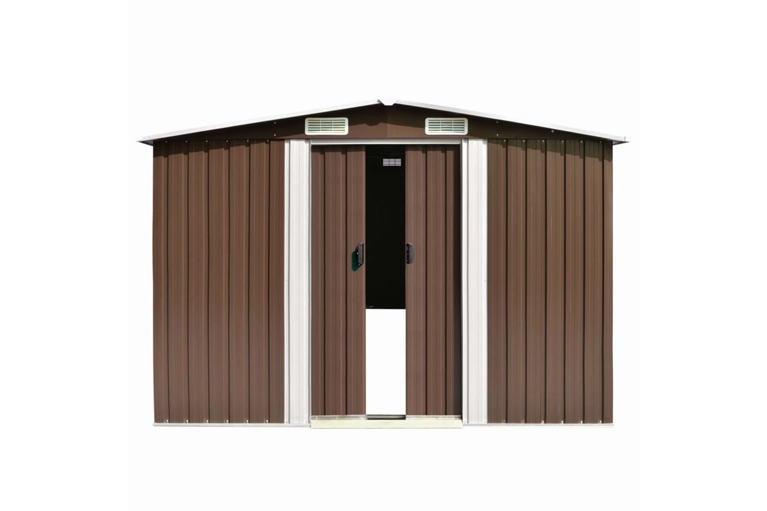 vidaXL 143351 Garden Shed 257x489x181cm Metal Brown