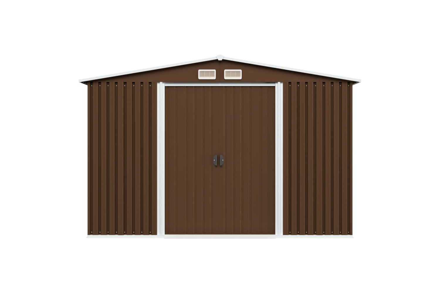 vidaXL 47031 Garden Storage Shed Brown 257x205x178cm Steel