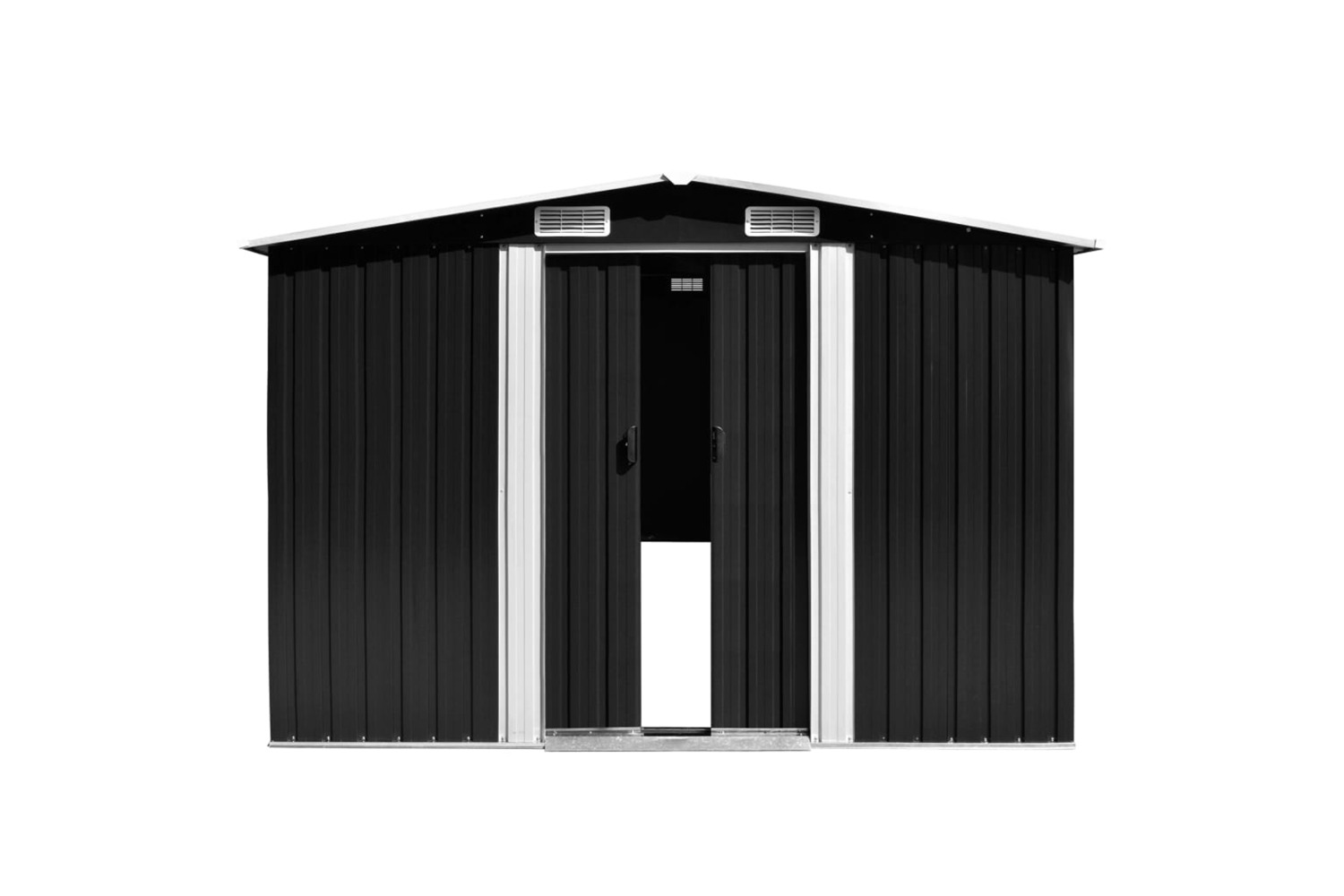 vidaXL 143350 Garden Shed 257x489x181cm Metal Anthracite