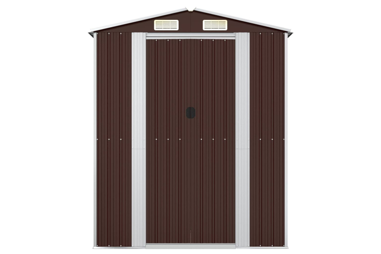 vidaXL 319273 Garden Shed Dark Brown 192x108x223cm Galvanised Steel