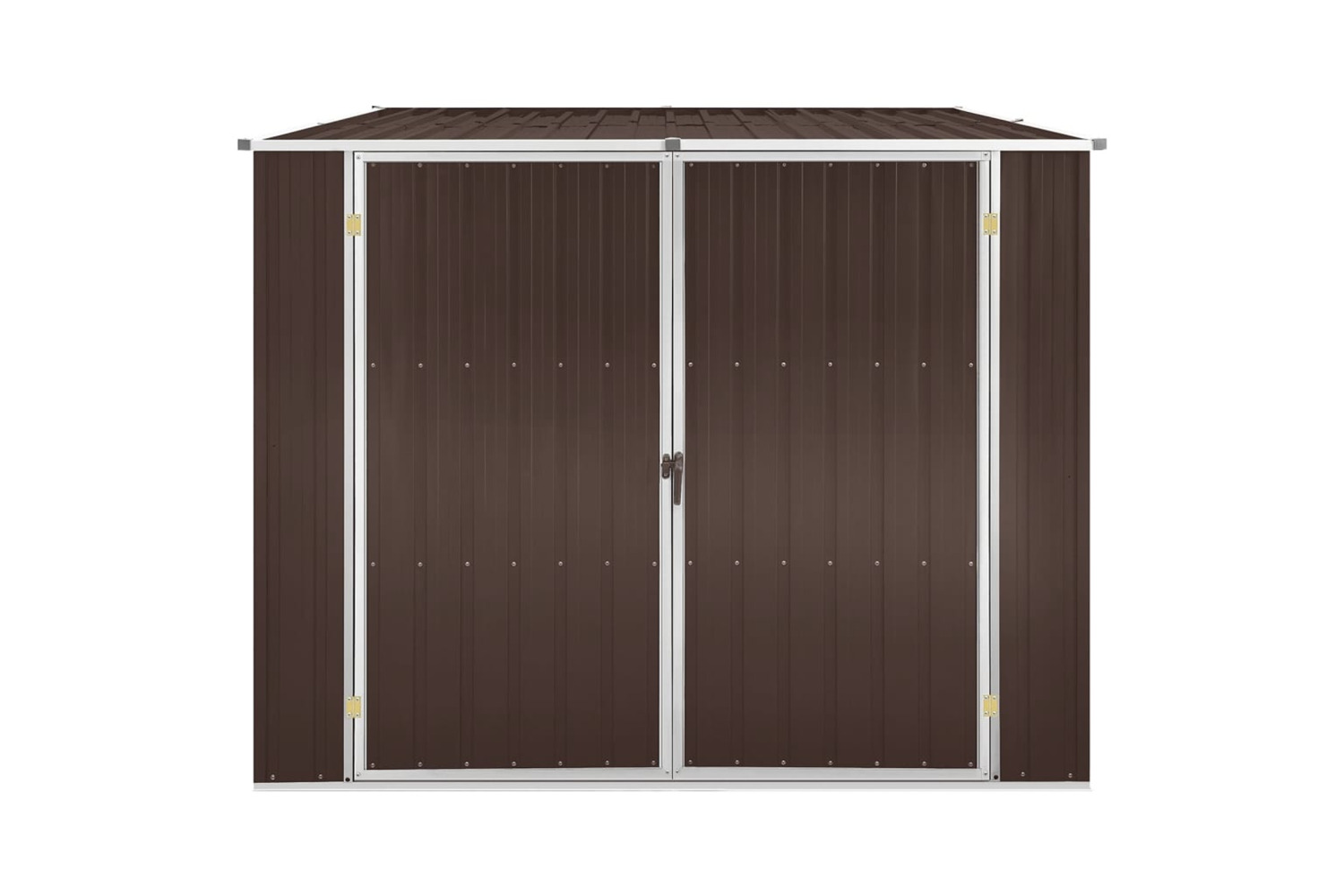 vidaXL 46256 Garden Shed Brown 195x198x159cm Galvanised Steel