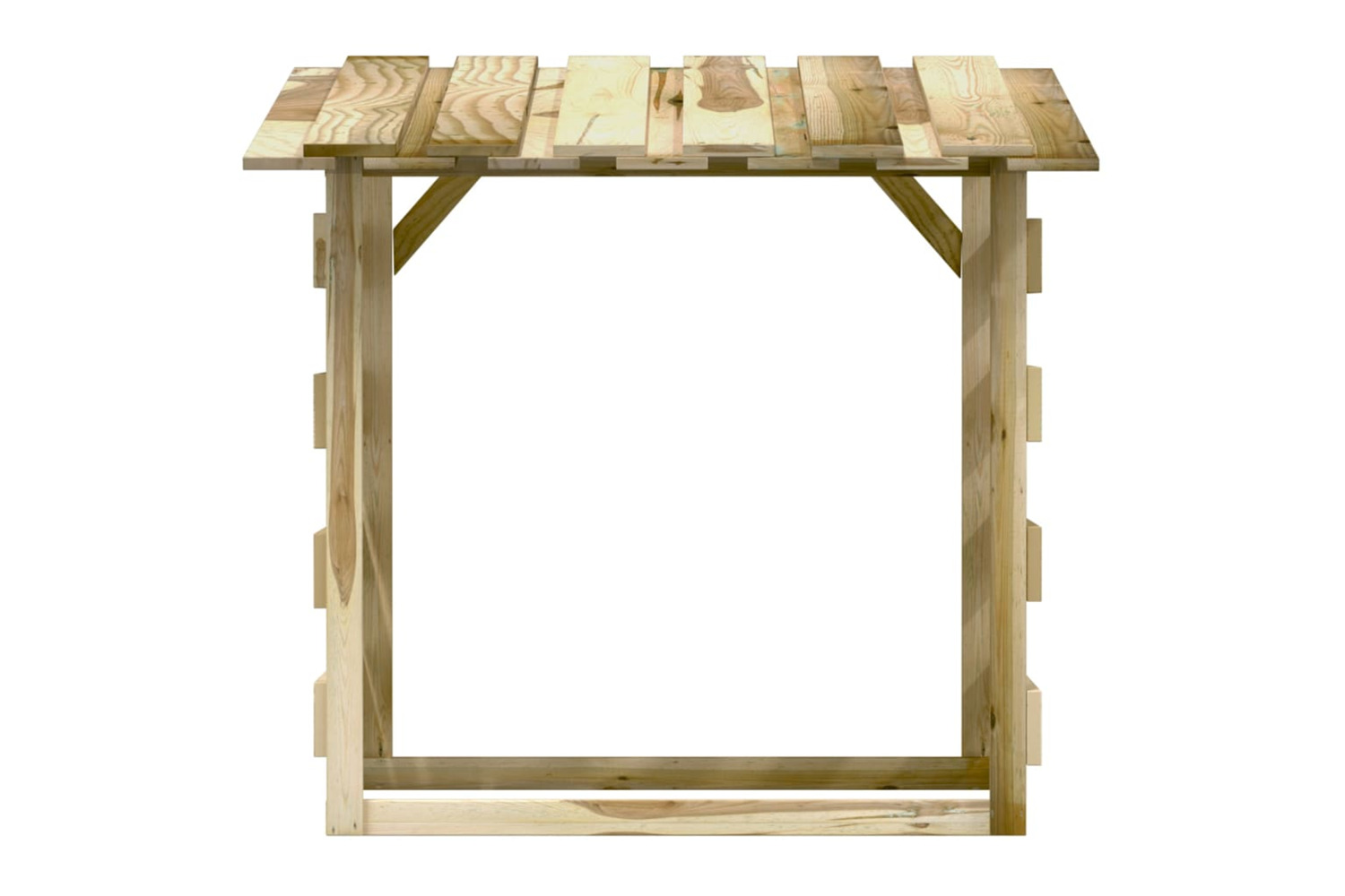 vidaXL 3096647 Pergolas With Roofs 6 Pcs 100x90x100cm Impregnated Pinewood