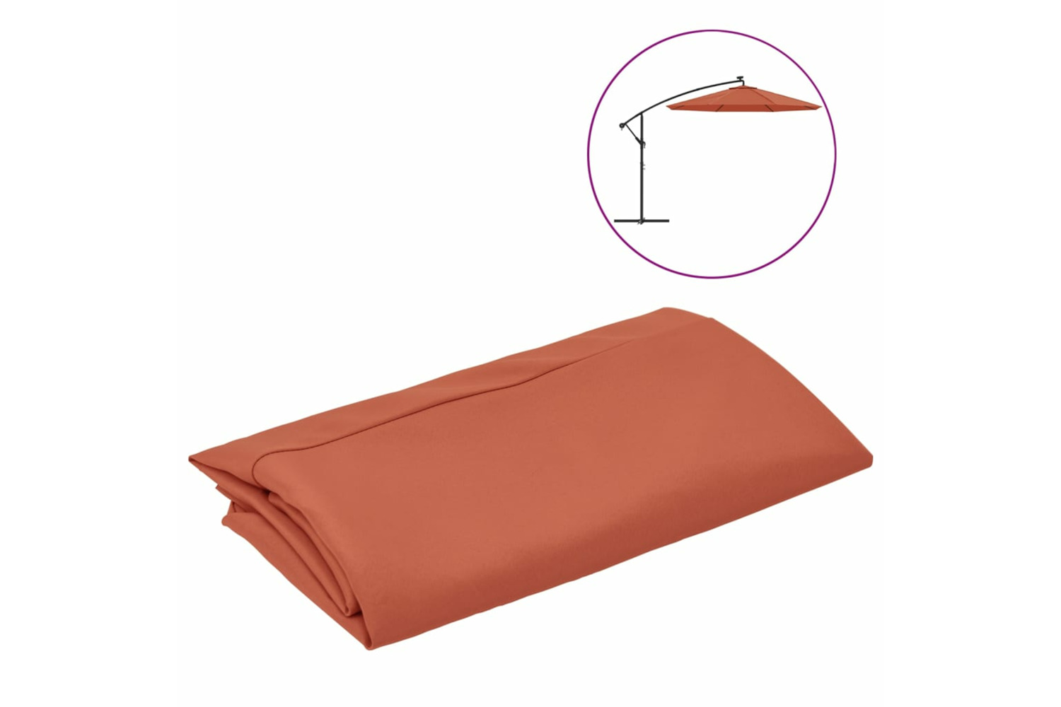 vidaXL 313810 Replacement Fabric For Cantilever Umbrella Terracotta 300cm