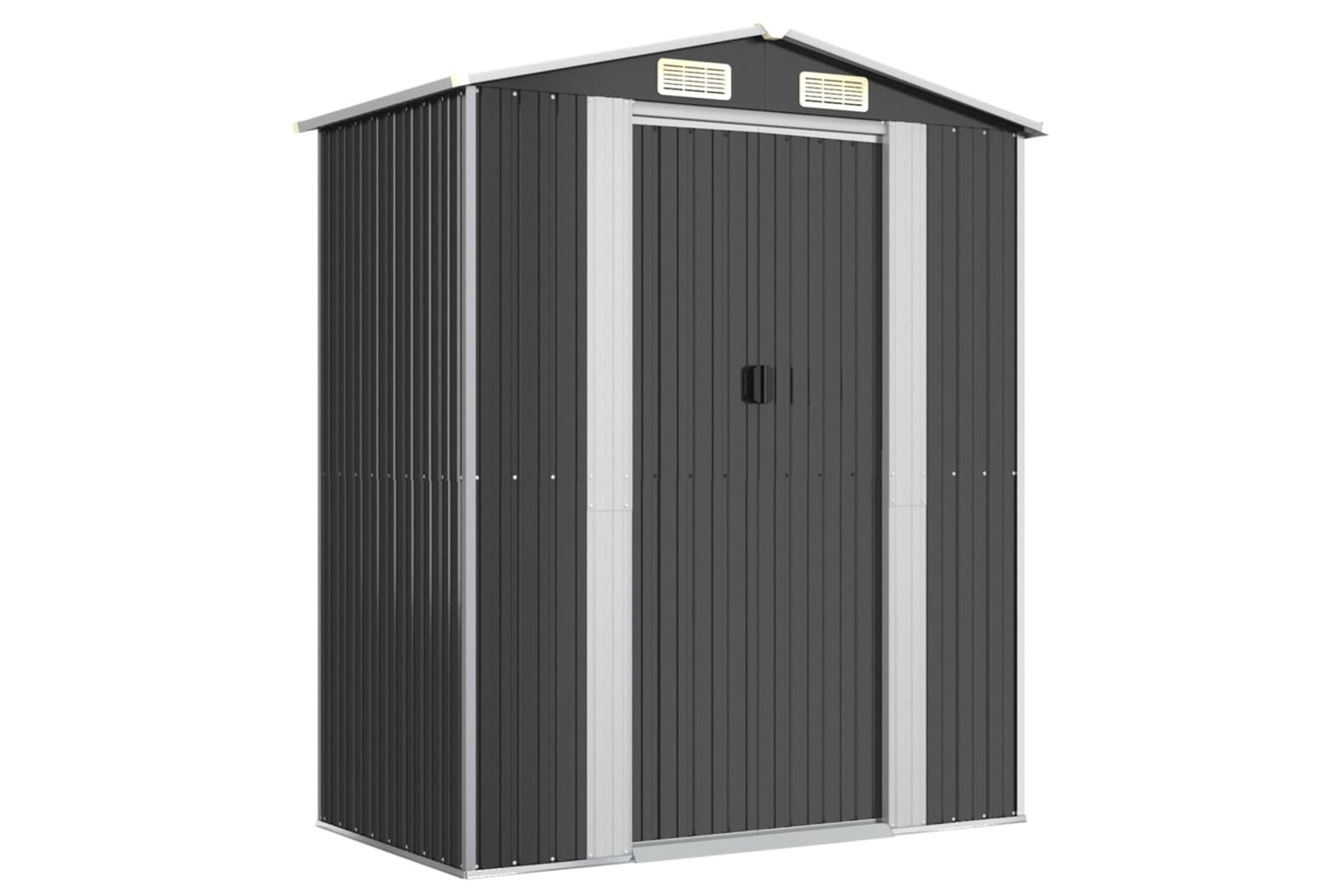 vidaXL Garden Shed Anthracite 192x108x223cm Galvanised Steel