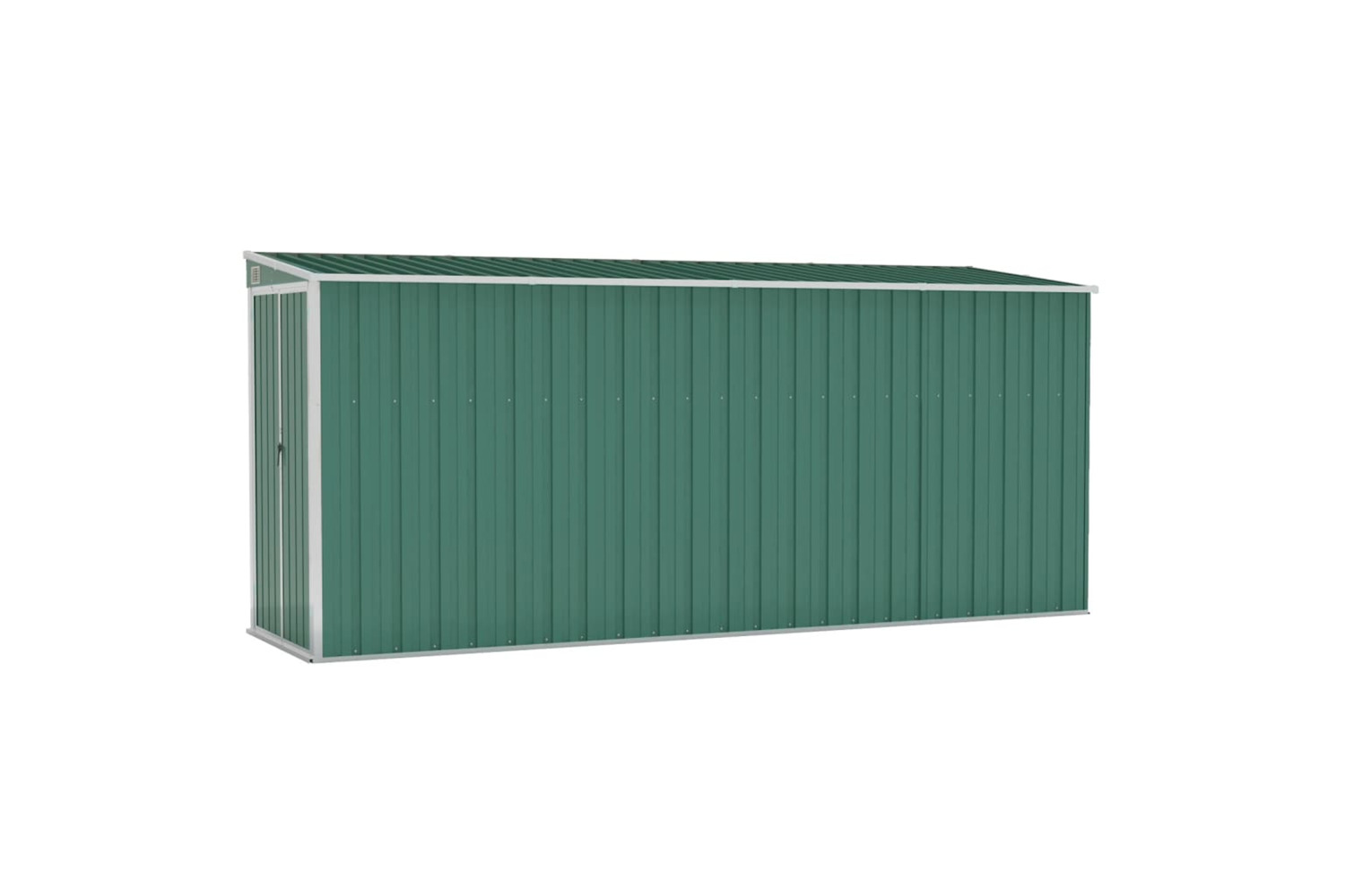 vidaXL 316229 Wall-mounted Garden Shed Green 118x382x178cm Galvanised Steel