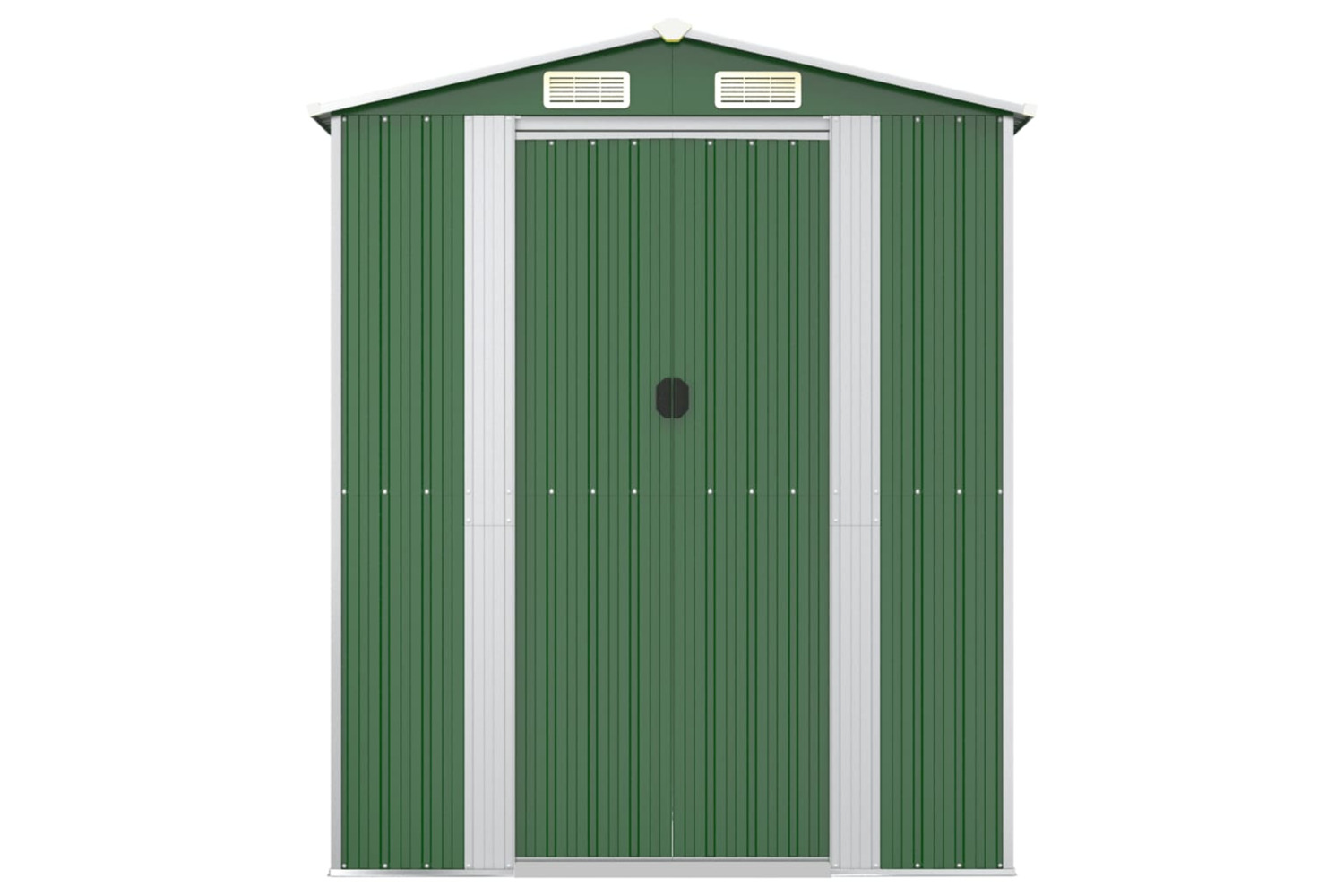 vidaXL 3147430 Garden Shed Green 192x440x223cm Galvanised Steel