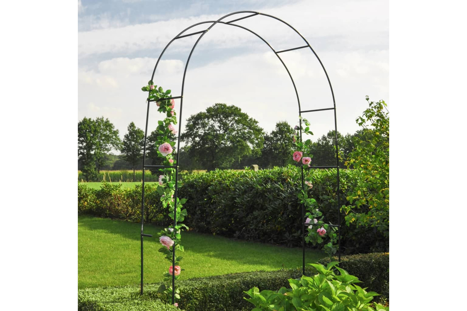 Hi 423926 Rose Arch Green 140x38x240 Cm Steel