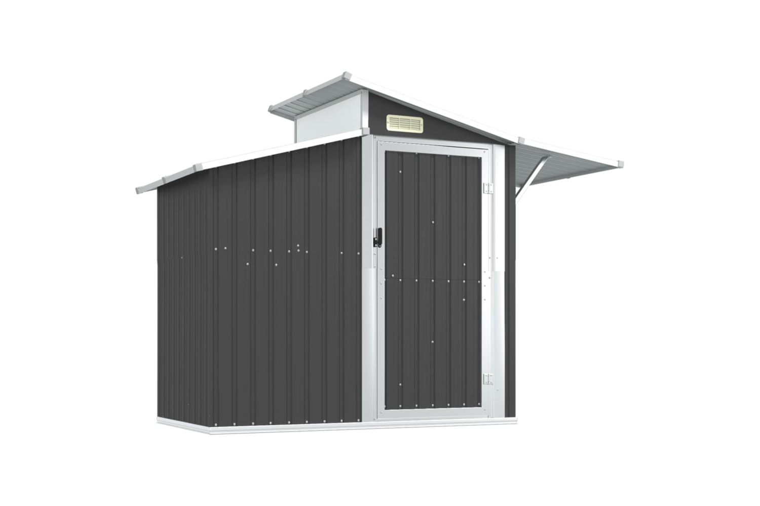 vidaXL Garden Shed Anthracite 270x130x208.5cm Galvanised Steel