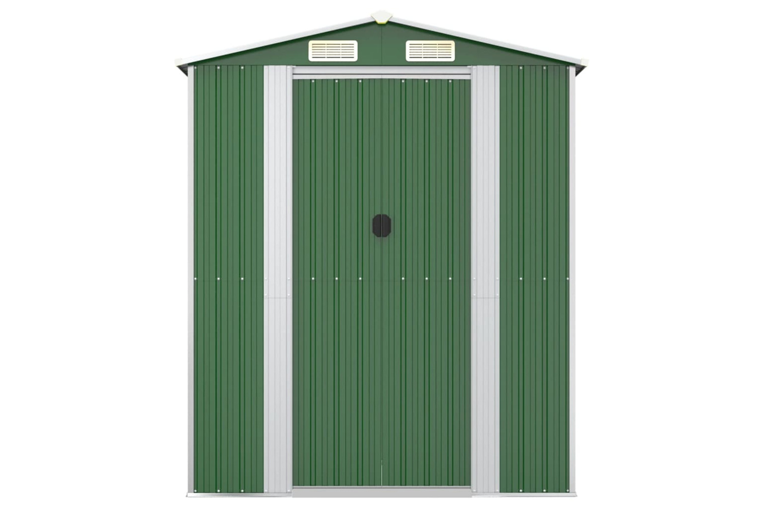 vidaXL 3147435 Garden Shed Green 192x855x223cm Galvanised Steel