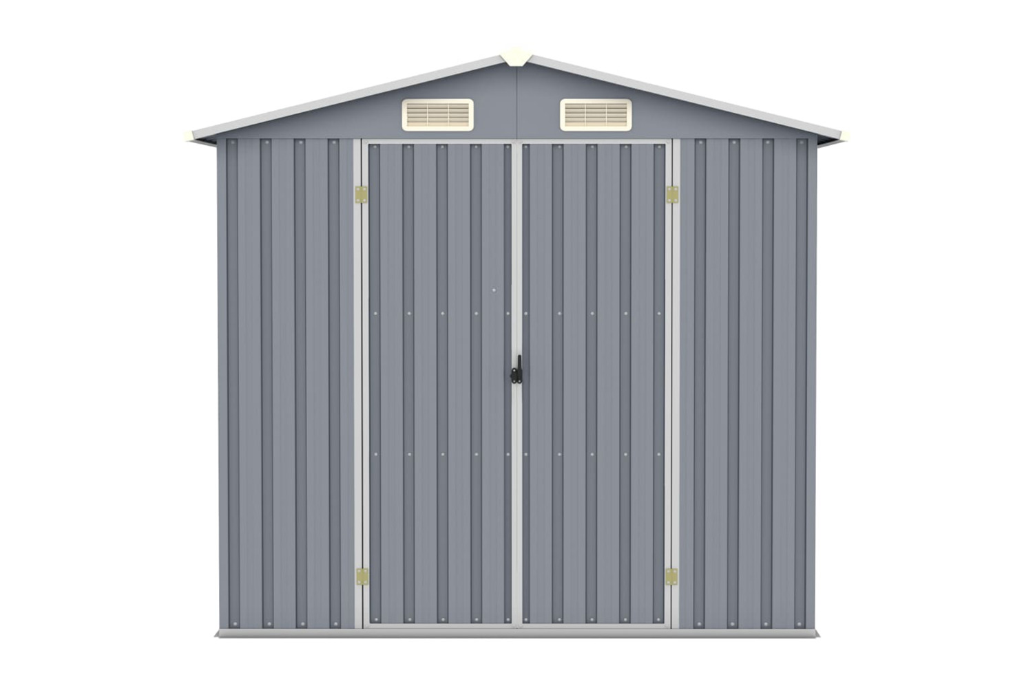 vidaXL 46298 Garden Shed Grey 205x129x183cm Galvanised Steel