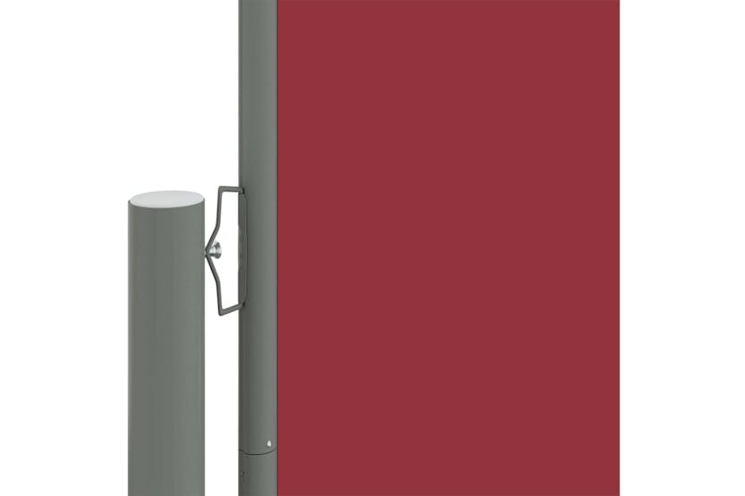 Vidaxl 317987 Retractable Side Awning Red 117x600 Cm