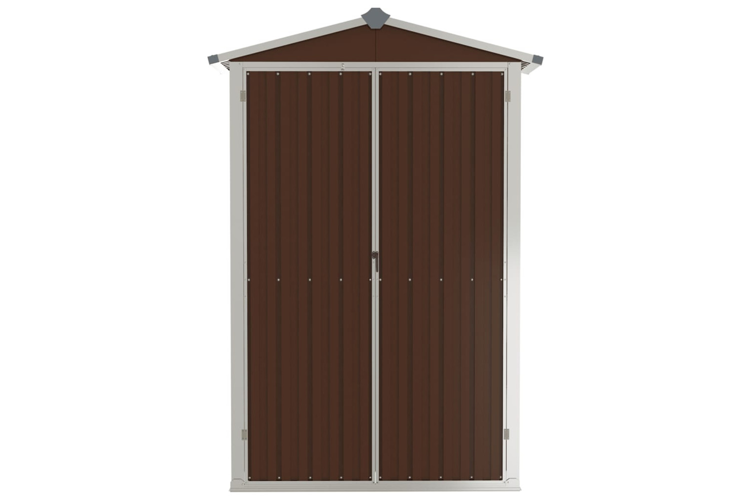 vidaXL 46304 Garden Shed Brown 107.5x46x183cm Galvanised Steel
