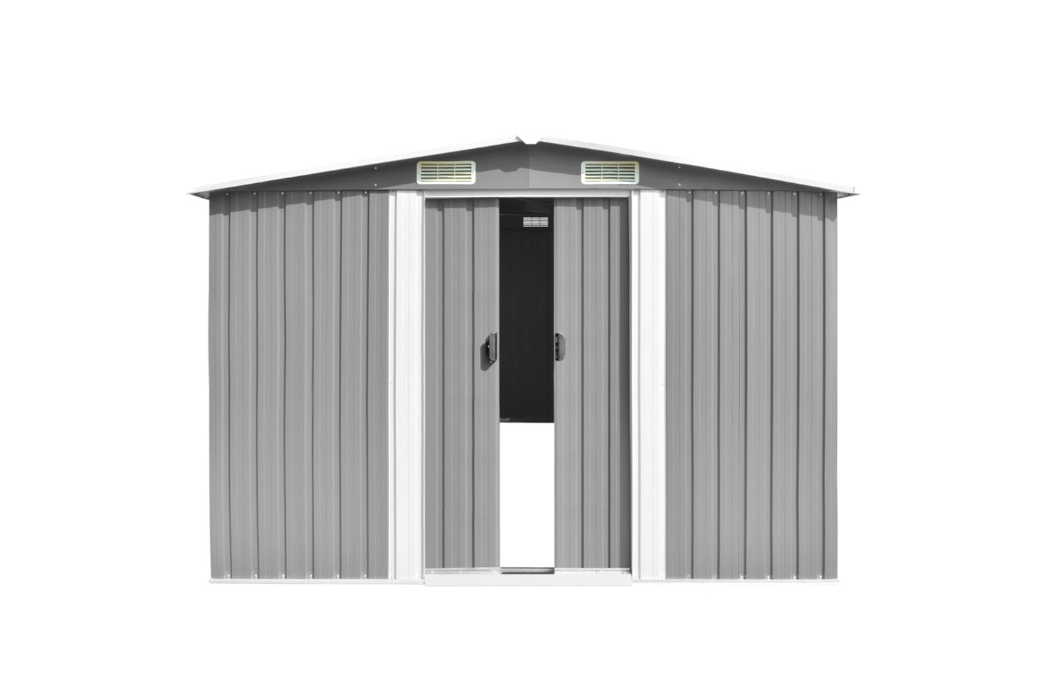 vidaXL 47037 Garden Shed Grey 257x990x181cm Galvanised Steel