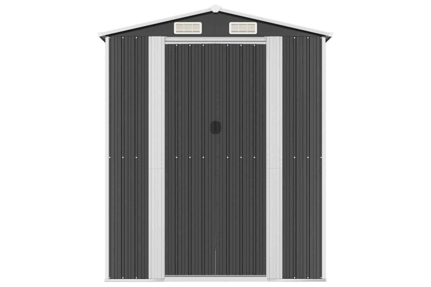 vidaXL 3147453 Garden Shed Anthracite 192x523x223cm Galvanised Steel
