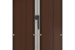 Vidaxl 46304 Garden Shed Brown 107.5x46x183 Cm Galvanised Steel