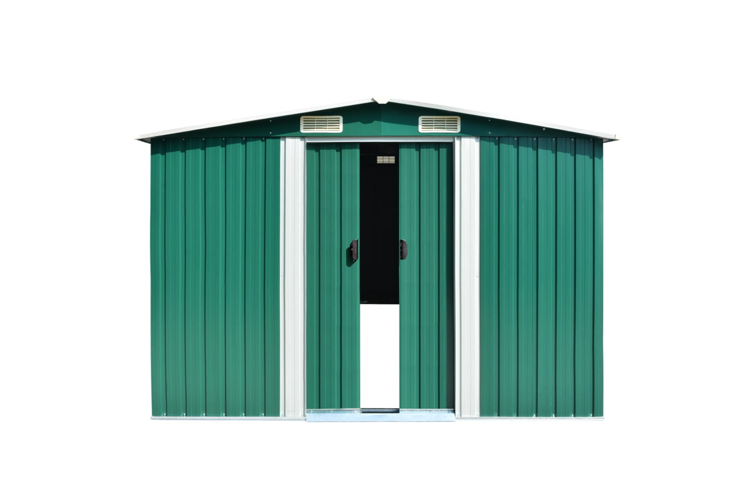 vidaXL 143352 Garden Shed 257x580x181cm Metal Green
