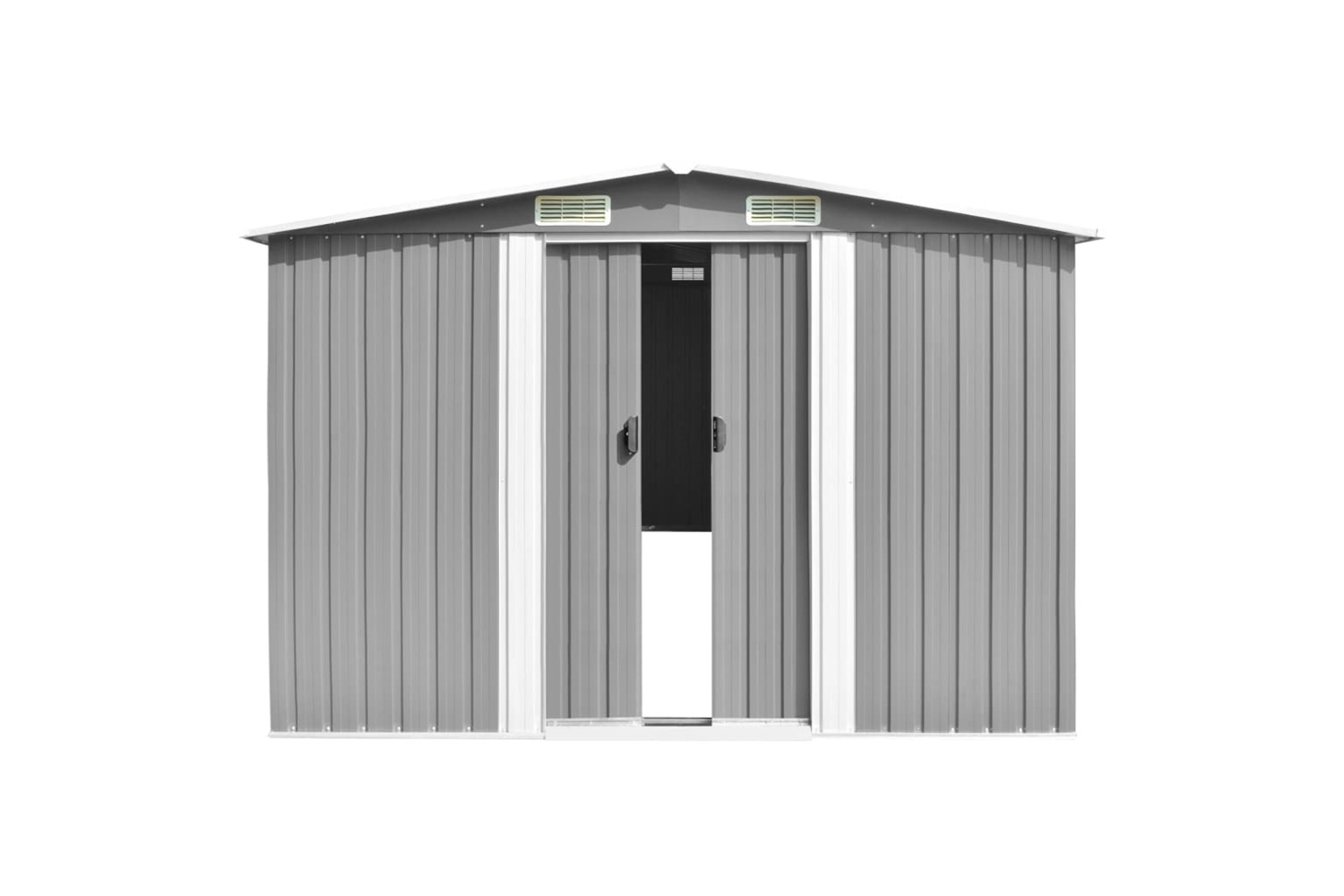 vidaXL 47033 Garden Shed Grey 257x779x181cm Galvanised Steel