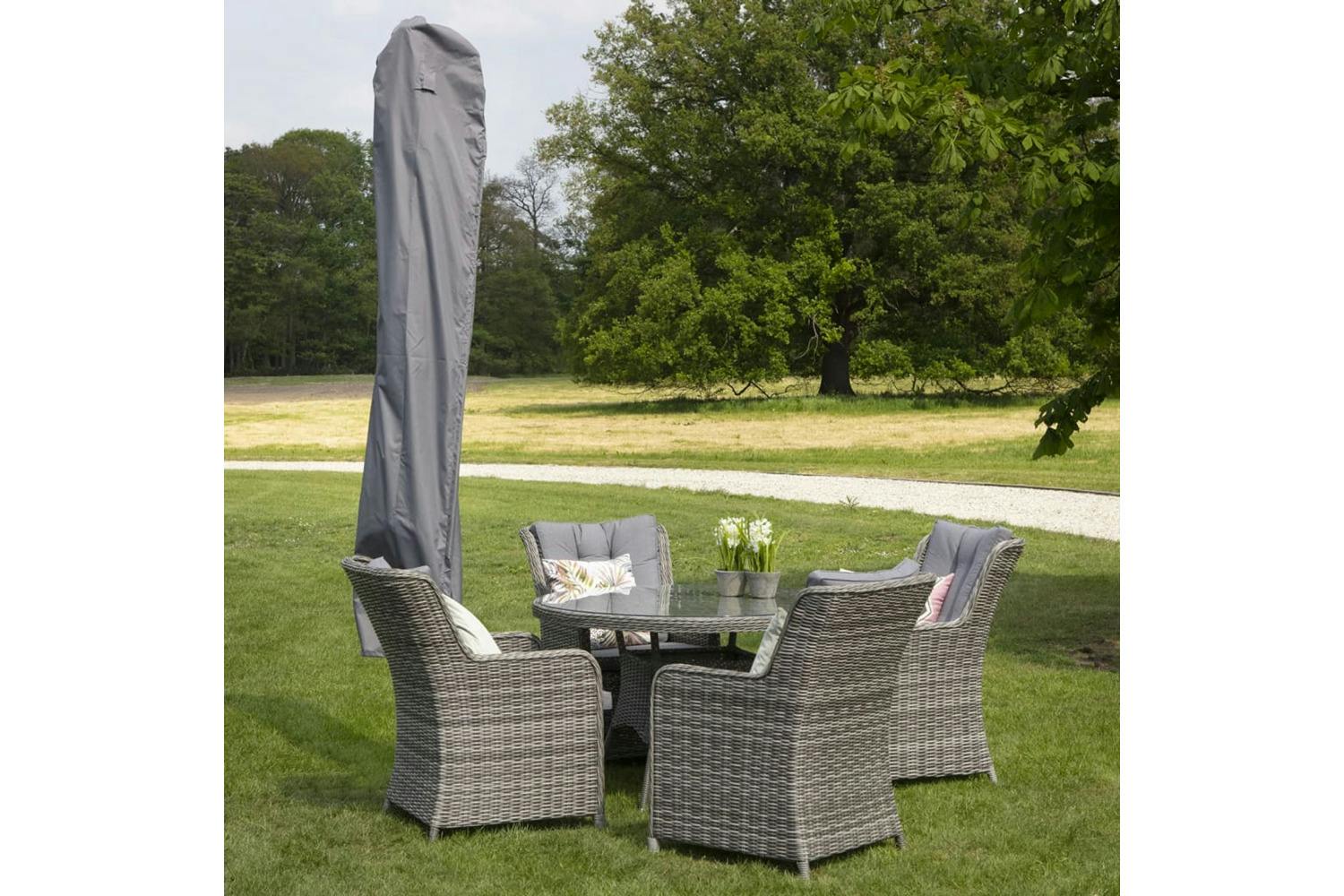Madison 434688 Cover For Standing Parasol 165x35 Cm Grey