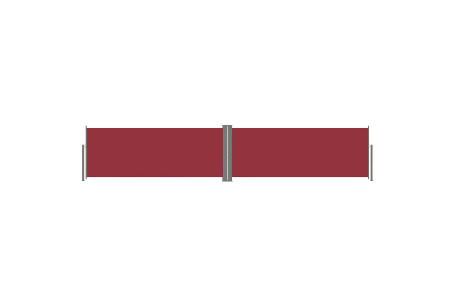 vidaXL 317987 Retractable Side Awning Red 117x600cm