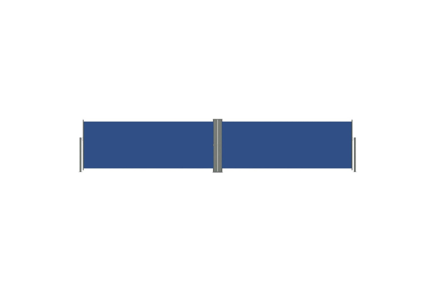 vidaXL 317986 Retractable Side Awning Blue 117x600cm