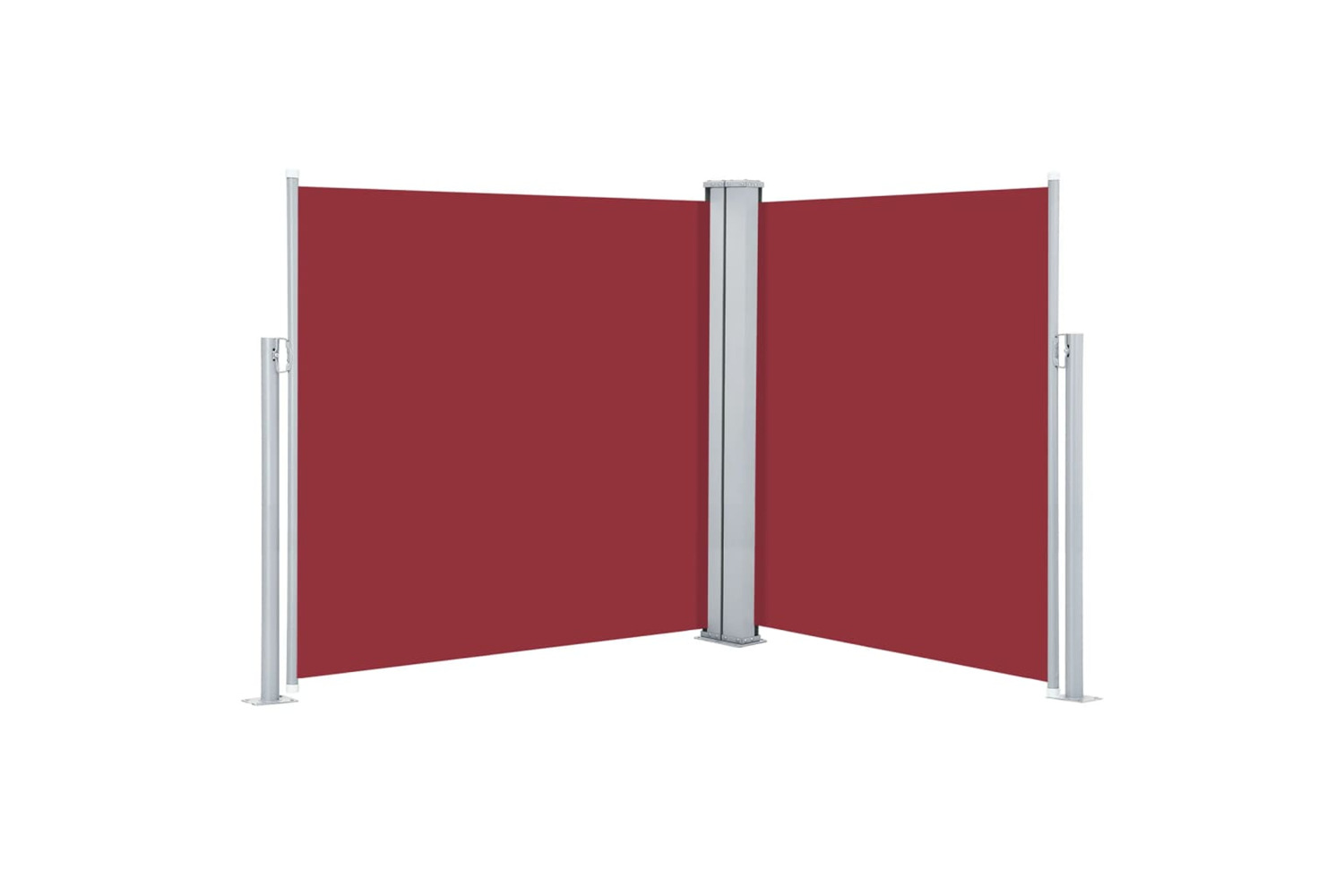 vidaXL 317999 Retractable Side Awning Red 160x600cm