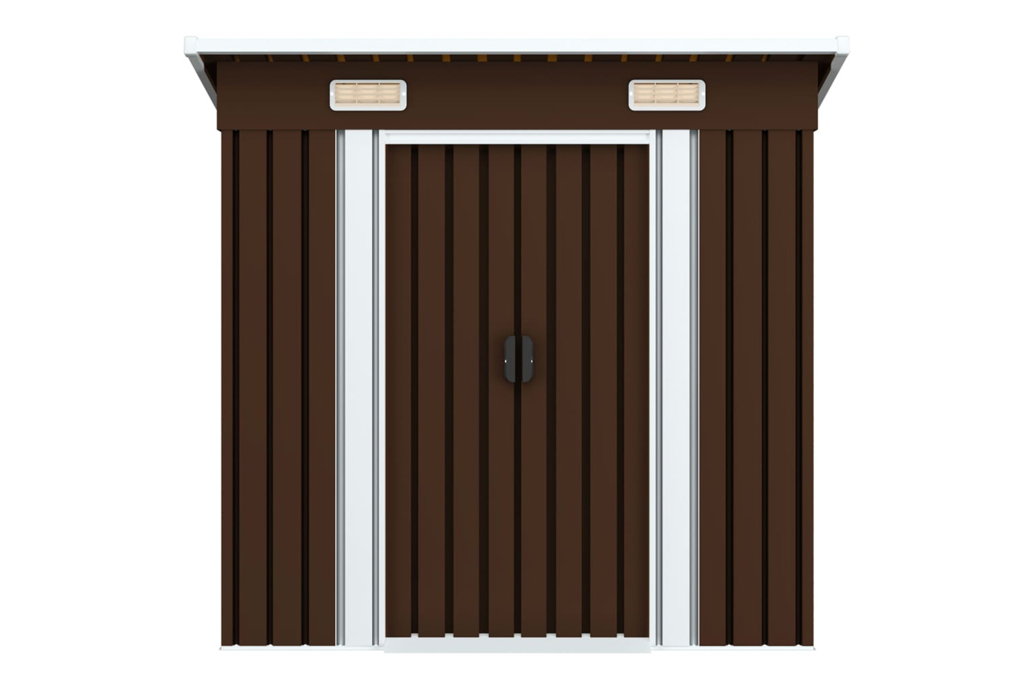 vidaXL 47027 Garden Storage Shed Brown 194x121x181cm Steel