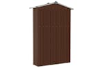 Vidaxl 46304 Garden Shed Brown 107.5x46x183 Cm Galvanised Steel