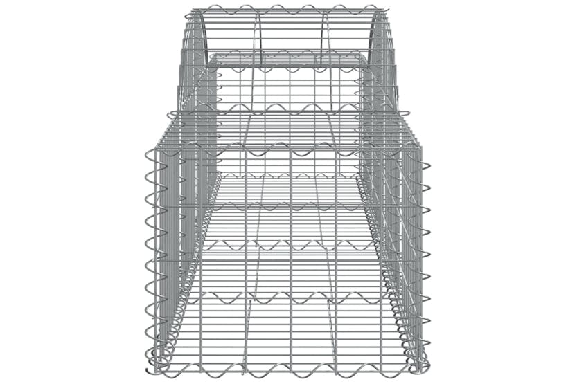 Vidaxl 3146265 Arched Gabion Baskets 10 Pcs 200x50x40/60 Cm Galvanised Iron