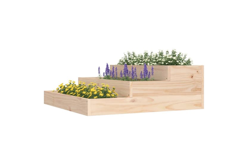 Vidaxl 823906 Planter 78x78x27 Cm Solid Wood Pine