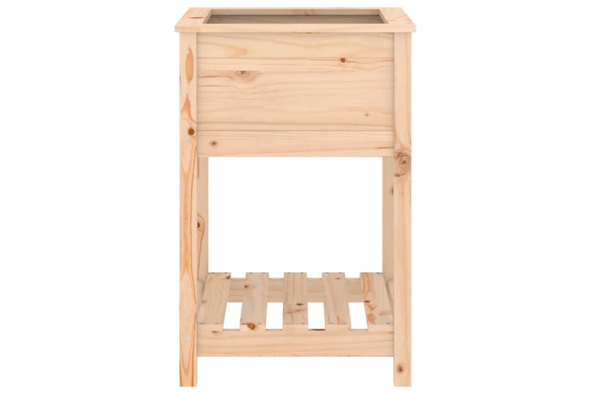 Vidaxl 823773 Planter With Shelf 54x54x81 Cm Solid Wood Pine