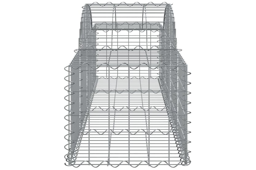 Vidaxl 3146259 Arched Gabion Baskets 4 Pcs 200x50x40/60 Cm Galvanised Iron