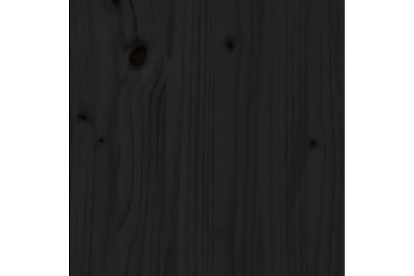 Vidaxl 823763 Planter With Shelf Black 82.5x34.5x81 Cm Solid Wood Pine