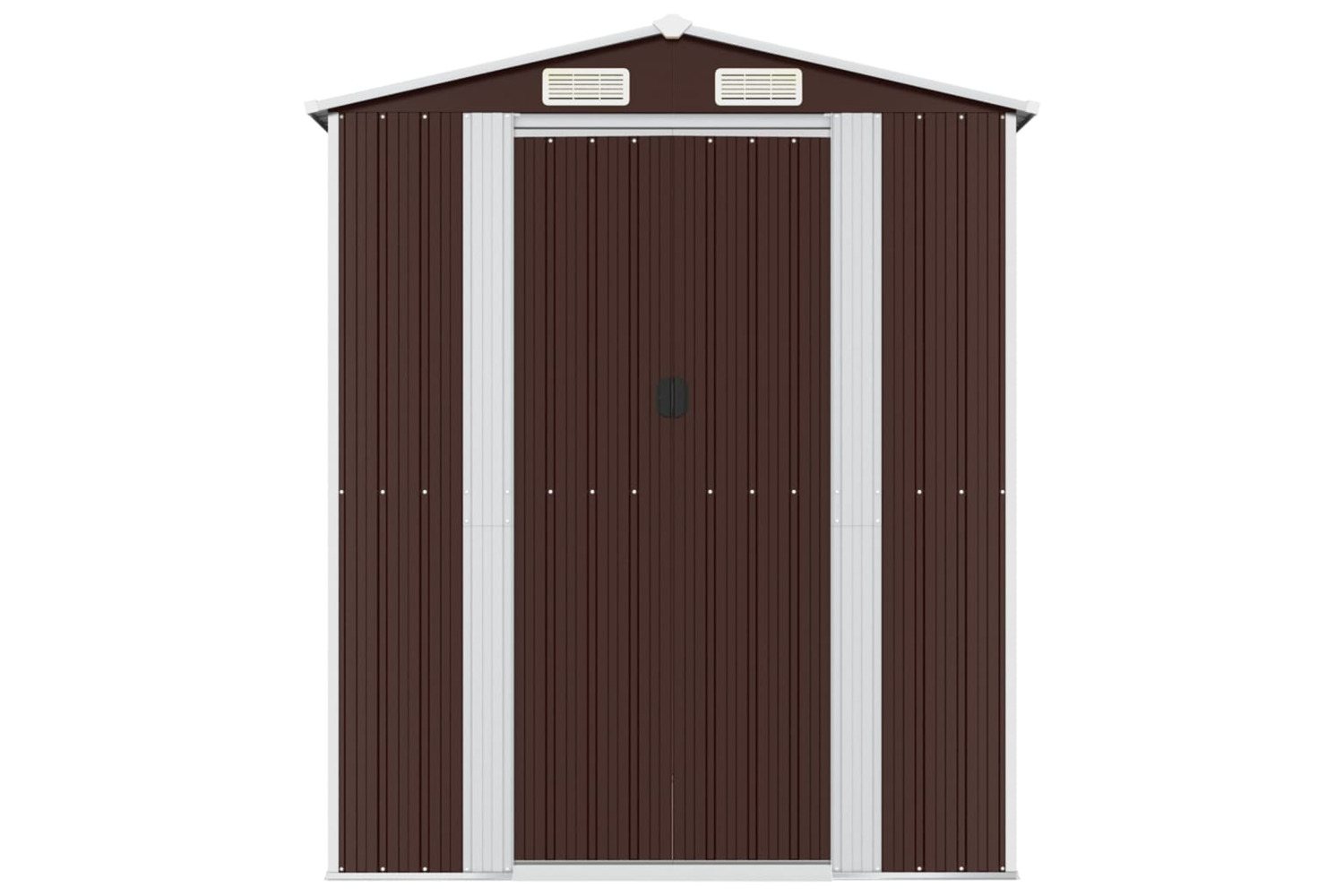 vidaXL 3147468 Garden Shed Dark Brown 192x855x223cm Galvanised Steel