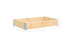 Vidaxl 3055162 Raised Bed 80x120 Cm Solid Pine Wood (310050)