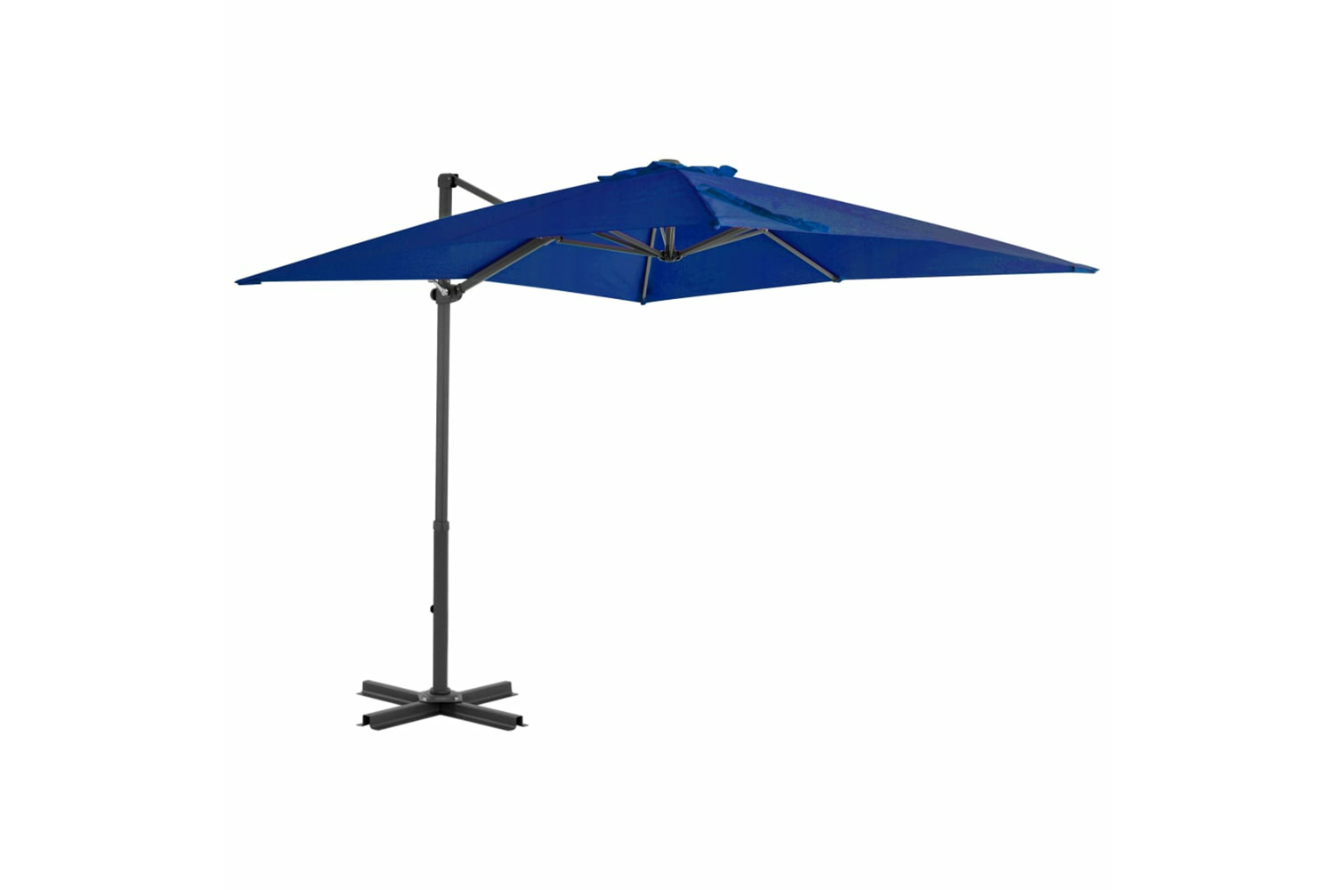 vidaXL 46987 Cantilever Umbrella With Aluminium Pole Azure Blue 250x250cm