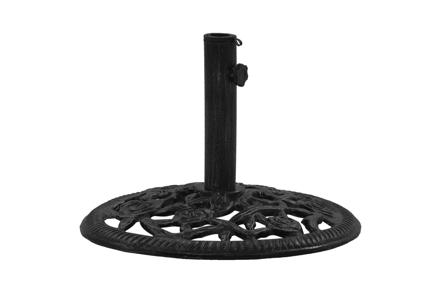 vidaXL 317749 Umbrella Base Black 48x48x33cm Cast Iron