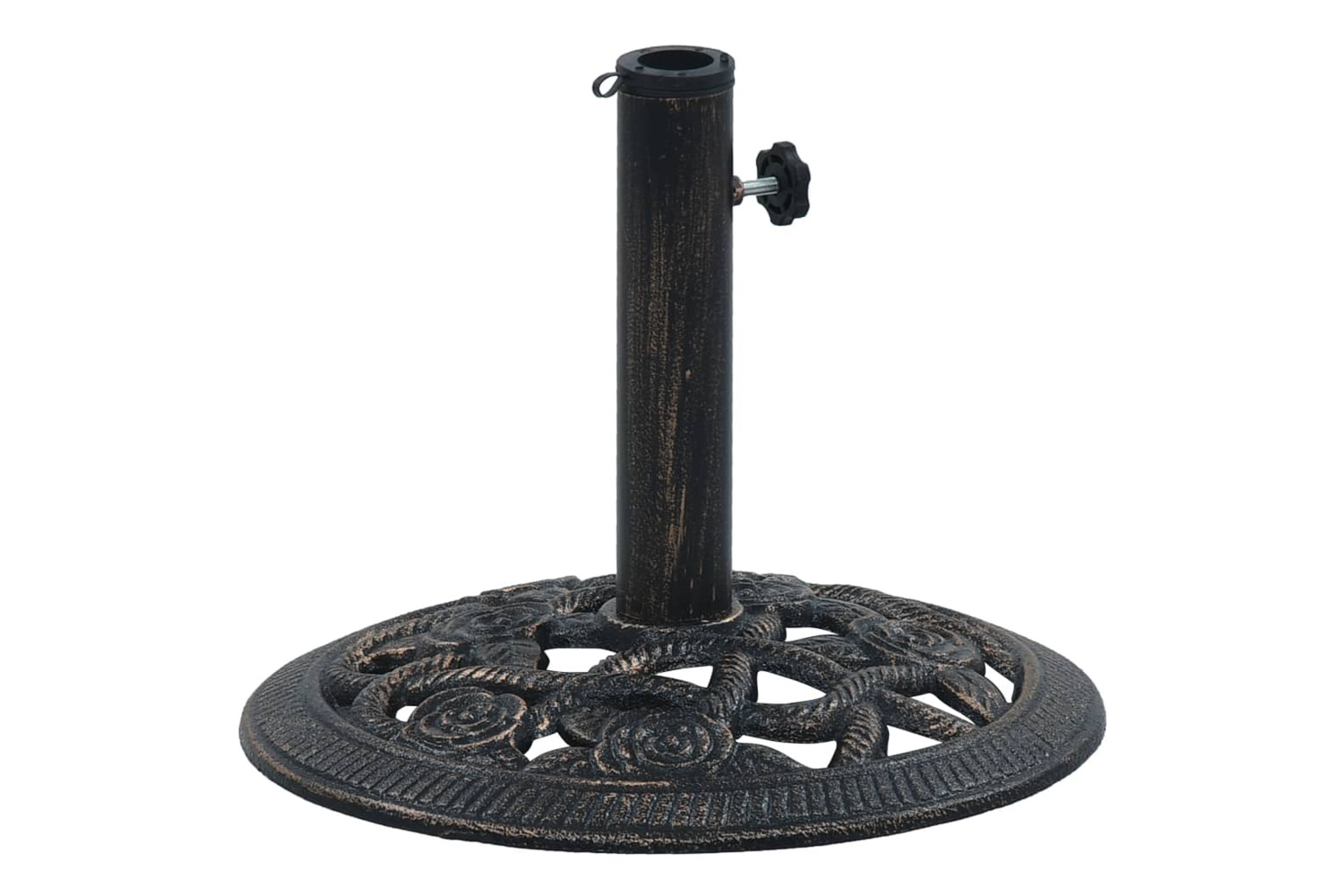 vidaXL 47865 Umbrella Base Black And Bronze 9 Kg 40cm Cast Iron