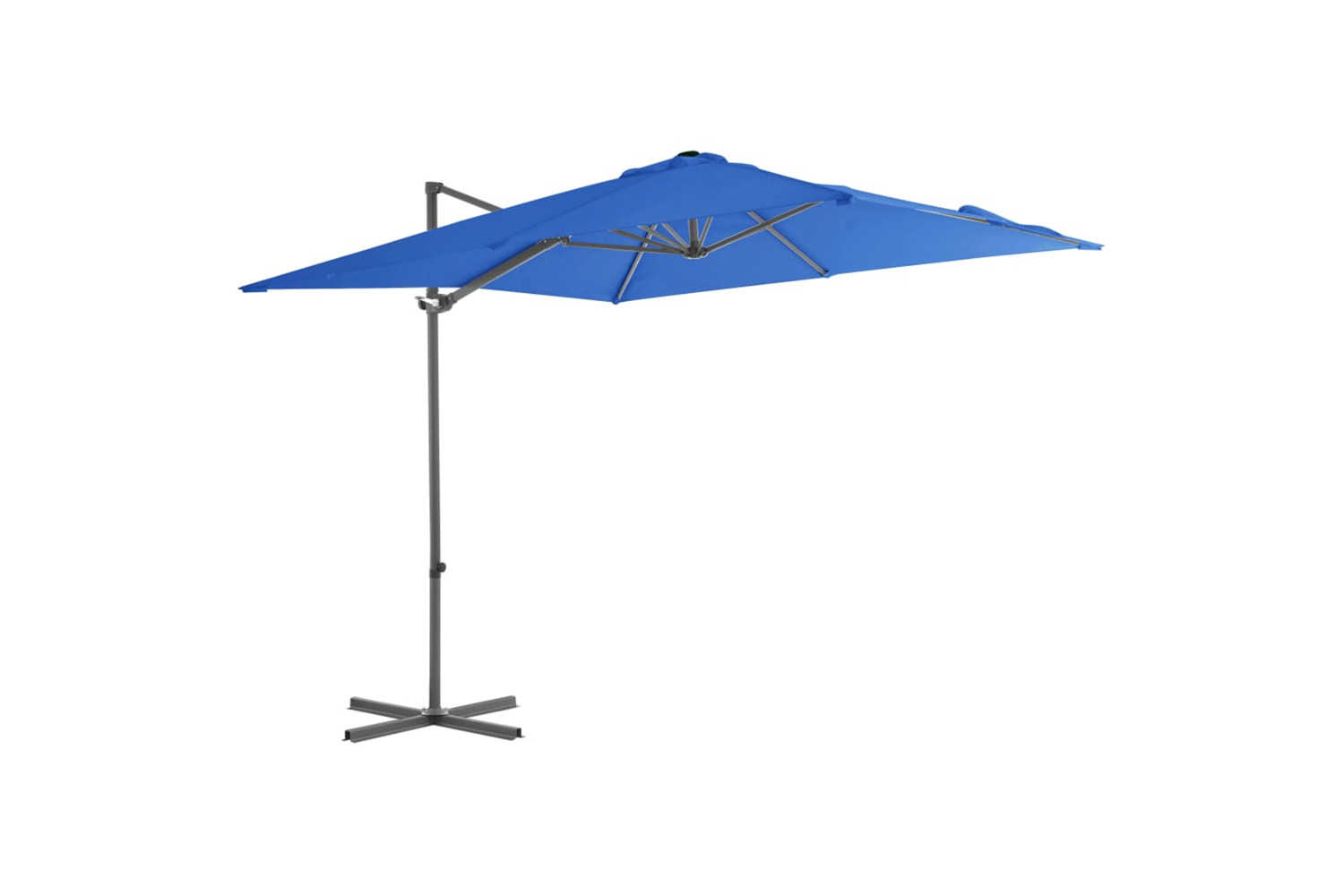 vidaXL 46991 Cantilever Umbrella With Steel Pole Azure Blue 250x250cm